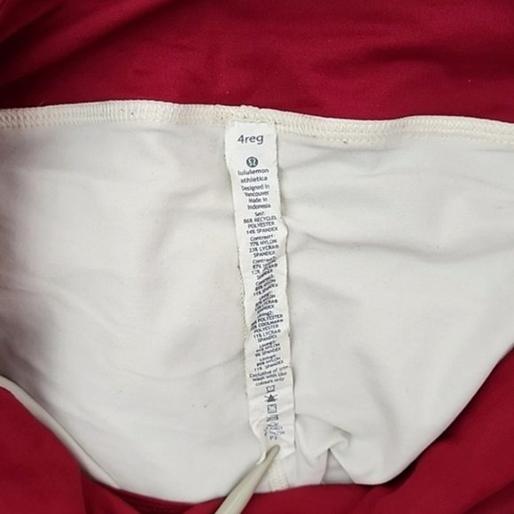 Lululemon Athletica Pink and Cream Skorts with Ruffled Design - Picture 6 of 12